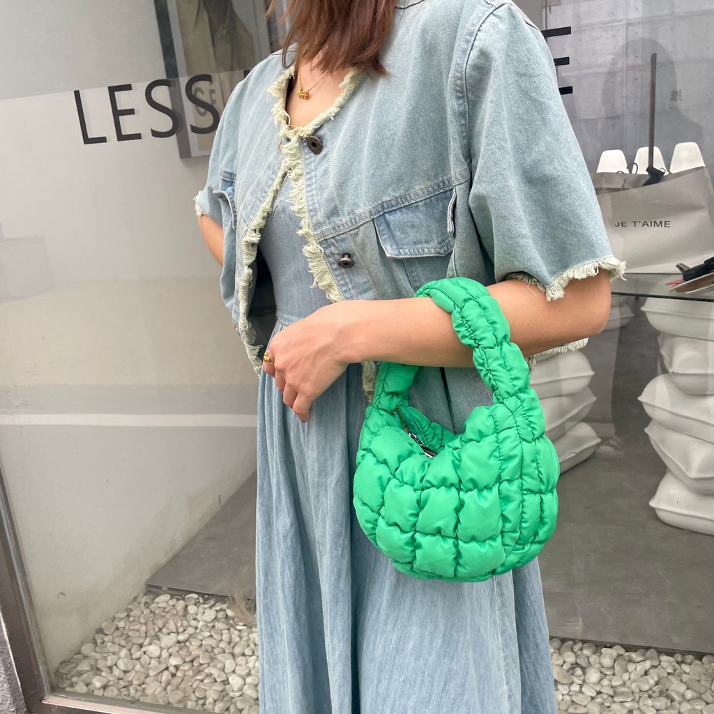 Túi Xách Mini Họa Tiết Kẻ Sọc Thiết Kế Mới Thời Trang Theo Phong Cách Hàn Quốc