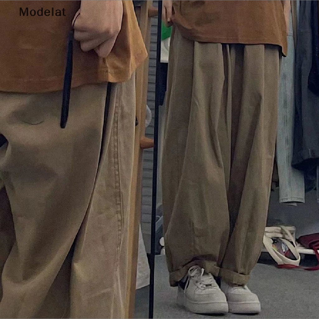 Mfc Quần Cotton Ống Rộng Lưng Cao Mỏng Đa Năng Có Túi WTD