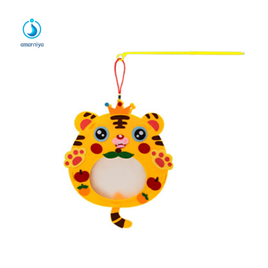 1 Bộ Đèn Lồng Bằng Vải Không Dệt Hình Thú Hoạt Hình Trang Trí Lễ Hội Halloween