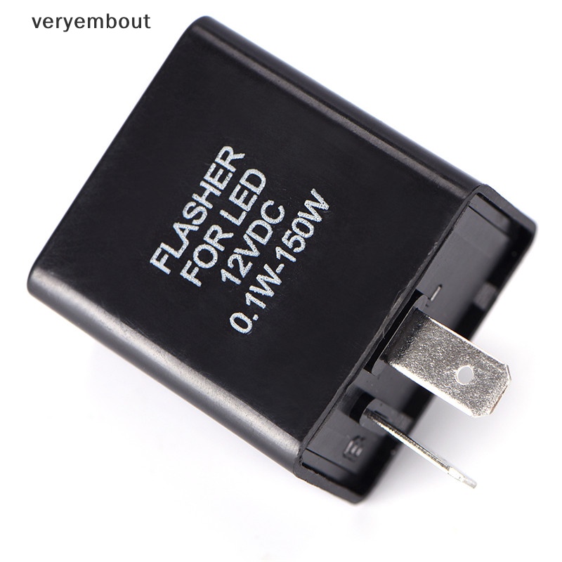 Rơ Le Điều Chỉnh Đèn LED Nhấp Nháy 12V 2 Pin Chuyên Dụng Cho Xe Mô Tô