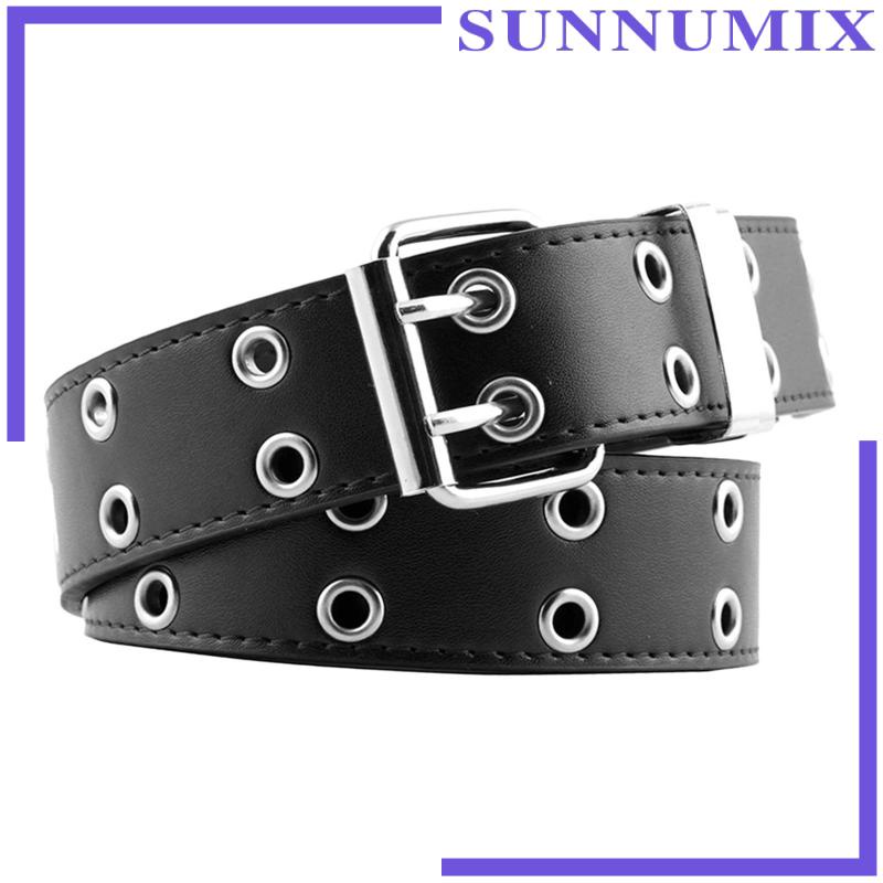 Set 2 Dây Thắt Lưng Da Phối Khoá Kim Loại Thời Trang Dành Cho Nữ
