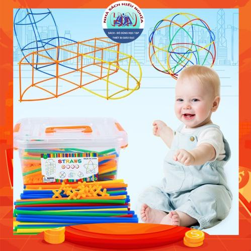 Đồ chơi ghép hình nối ống không gian 4D - Phát triển trí tuệ cho trẻ - Giá cực tốt