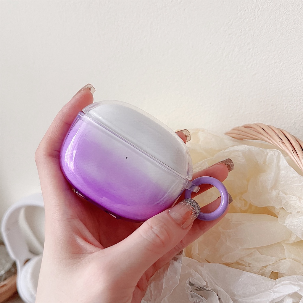 Vỏ Bảo Vệ Hộp Sạc Tai Nghe Không Dây Xiaomi buds3 TWS Bằng Silicon TPU Mềm Trong Suốt Chống Sốc Chống Rơi Kèm Móc