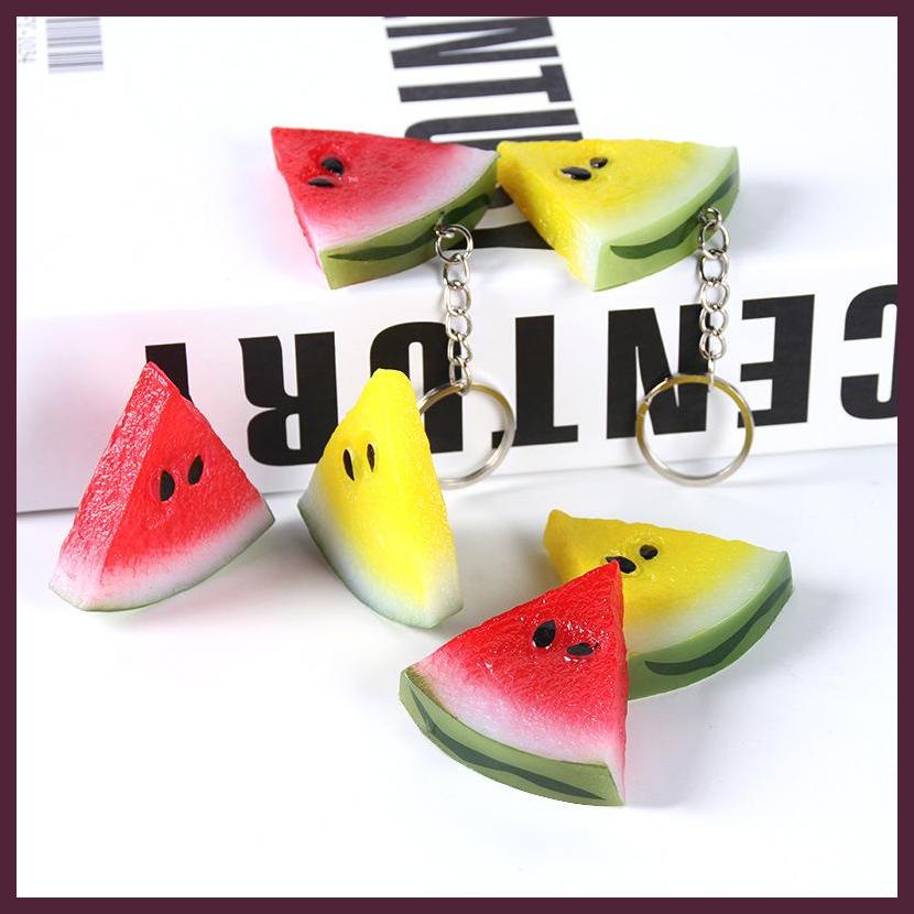 Móc Khóa Nhựa PVC Trong Suốt Hình Trái Cây 11 * 5 * 1cm