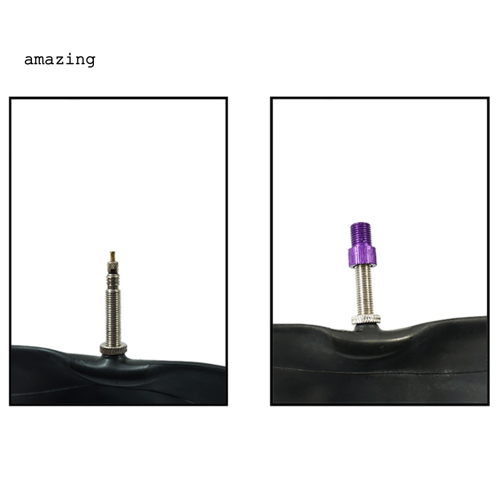 Set 4 Đầu Nối Van Lốp Xe Đạp Presta Sang Schrader