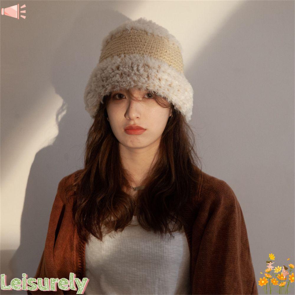 Mũ Tai Bèo Phủ Lông Giữ Ấm Thời Trang Cho Nữ