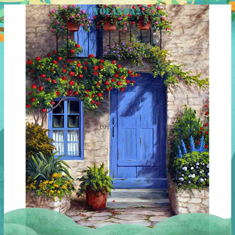 Tranh Đính Đá Kim Cương Toàn Bộ 5D DIY Hình Vẽ Vườn Hoa