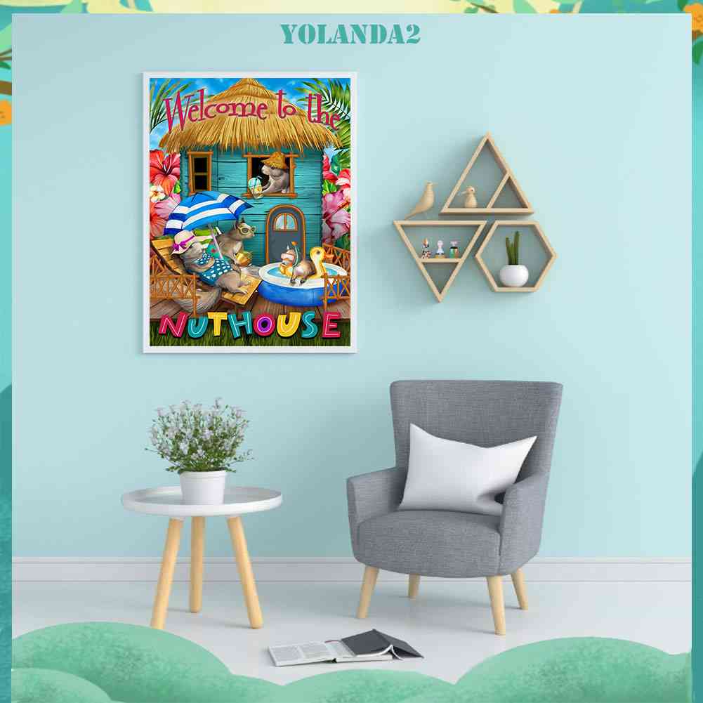 Tranh Đính Đá Kim Cương Toàn Bộ 5D DIY Hình Vẽ Chuột