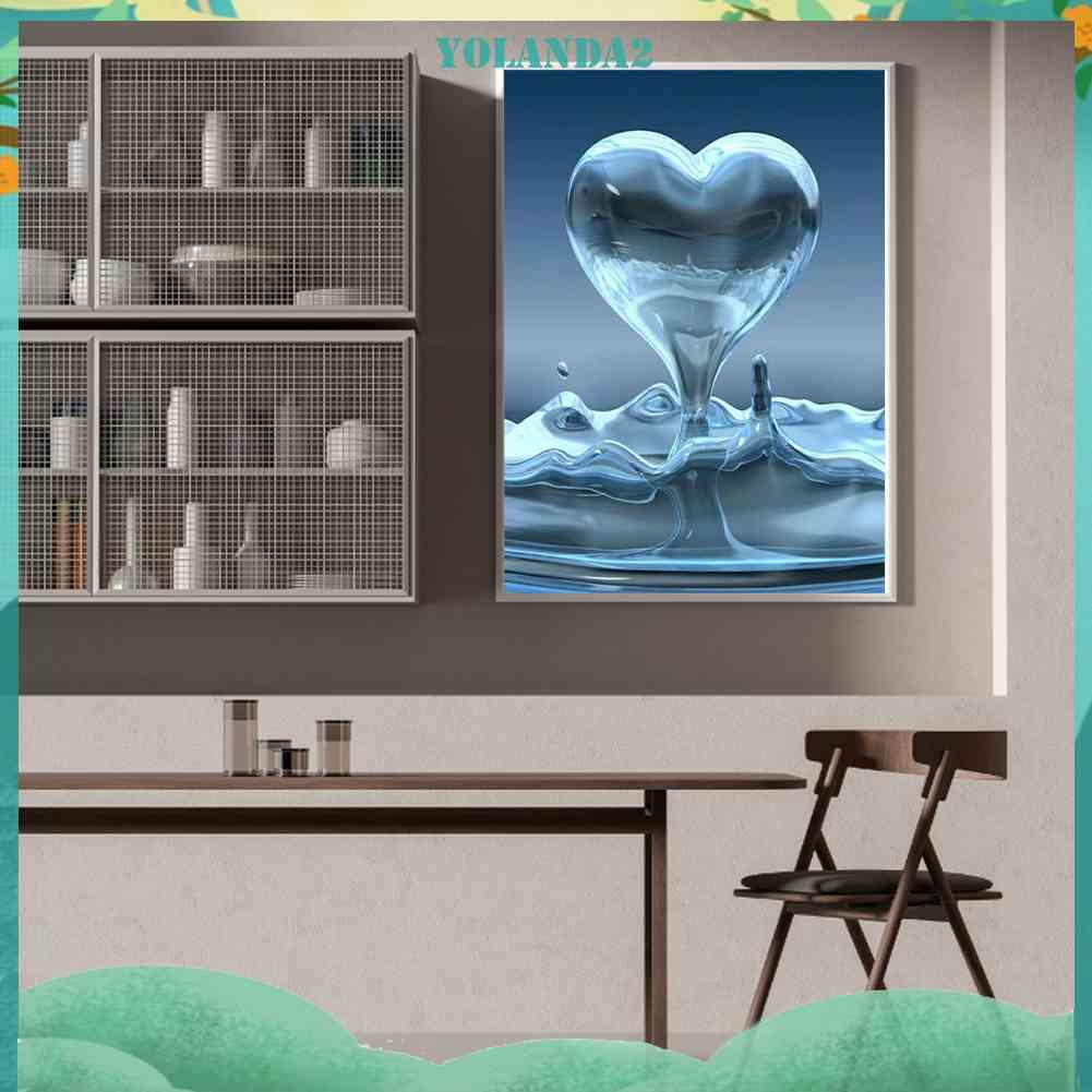 Tranh Đính Đá Kim Cương Toàn Bộ 5D DIY Hình Giọt Nước