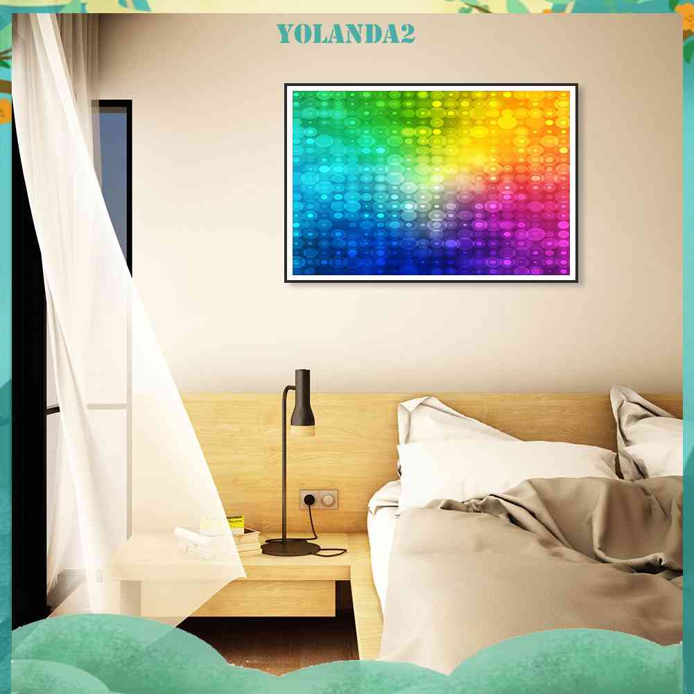 Bộ Tranh Đính Đá Họa Tiết Cầu Vồng Độc Đáo Diy Dùng Trang Trí Nhà Cửa