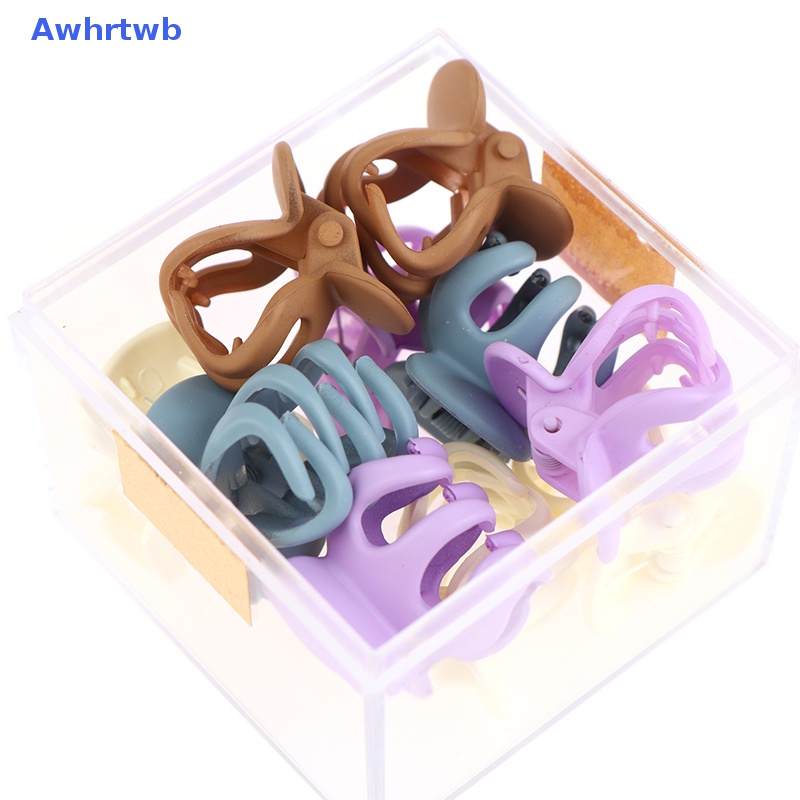 Set 10 Kẹp Tóc Càng Cua Nhựa Nhám 3cm Kiểu Dáng Hình Học Mới