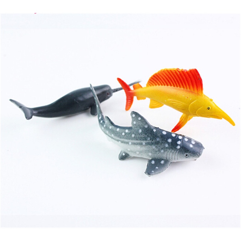 (MớI) Bộ 24 Cá Giả Đồ Chơi Cho Bé