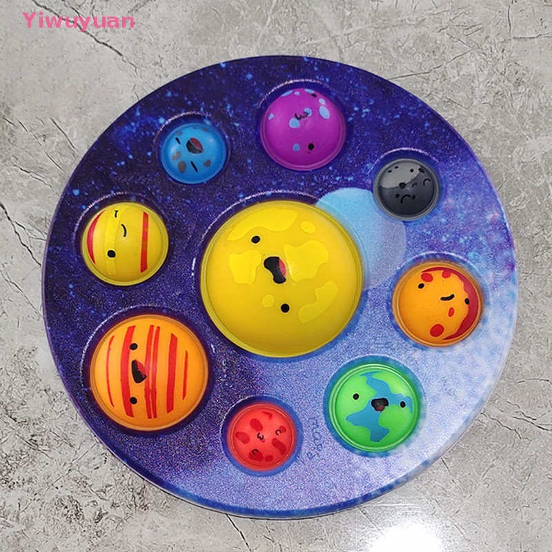 < Yiwuyuan > Tám Hành Tinh Đơn Giản Dimple Popset Đồ Chơi Giảm Căng Thẳng Mới