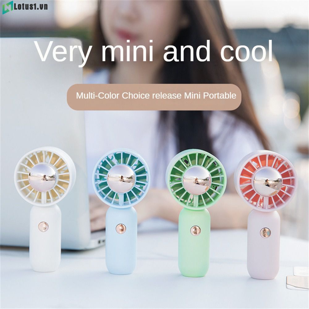 Quạt Làm Mát Cầm Tay Cho Sinh Viên Quạt Nhỏ Sạc Usb Mini Cầm Tay 3 Tốc Độ Gió Cao Tiện Lợi Ngoài Trời (Bao Gồm Dây Đeo Điện Thoại Di Động)