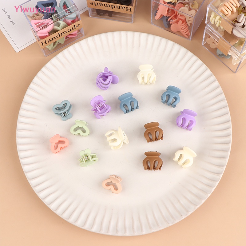 Bộ 10 Kẹp Tóc Nhựa Mini 3cm Họa Tiết Hình Học Mới Cho Nữ