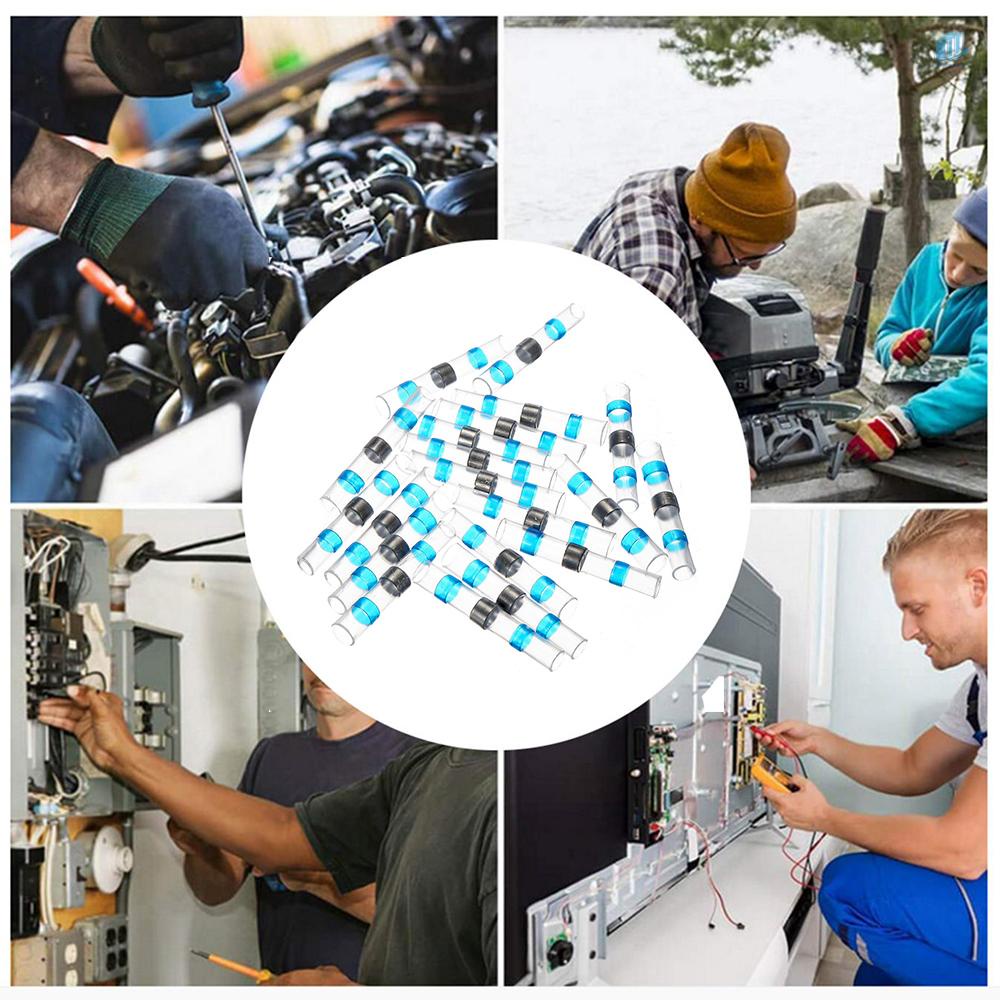 Hộp 120 Ống Co Nhiệt Chống Nước Kết Nối Dây Điện DIY Kèm Hộp Đựng DIY (2: 1)