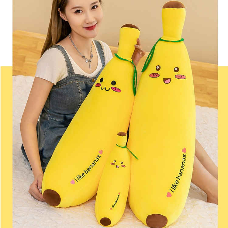 Gối Ôm Hình Quả Chuối Nhồi Bông Ngộ Nghĩnh Đáng Yêu Cho Bé