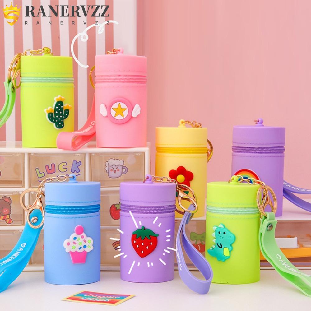 Ranervzz Túi Đựng Tai Nghe / Tiền Xu / Móc Khóa Bằng Silicone