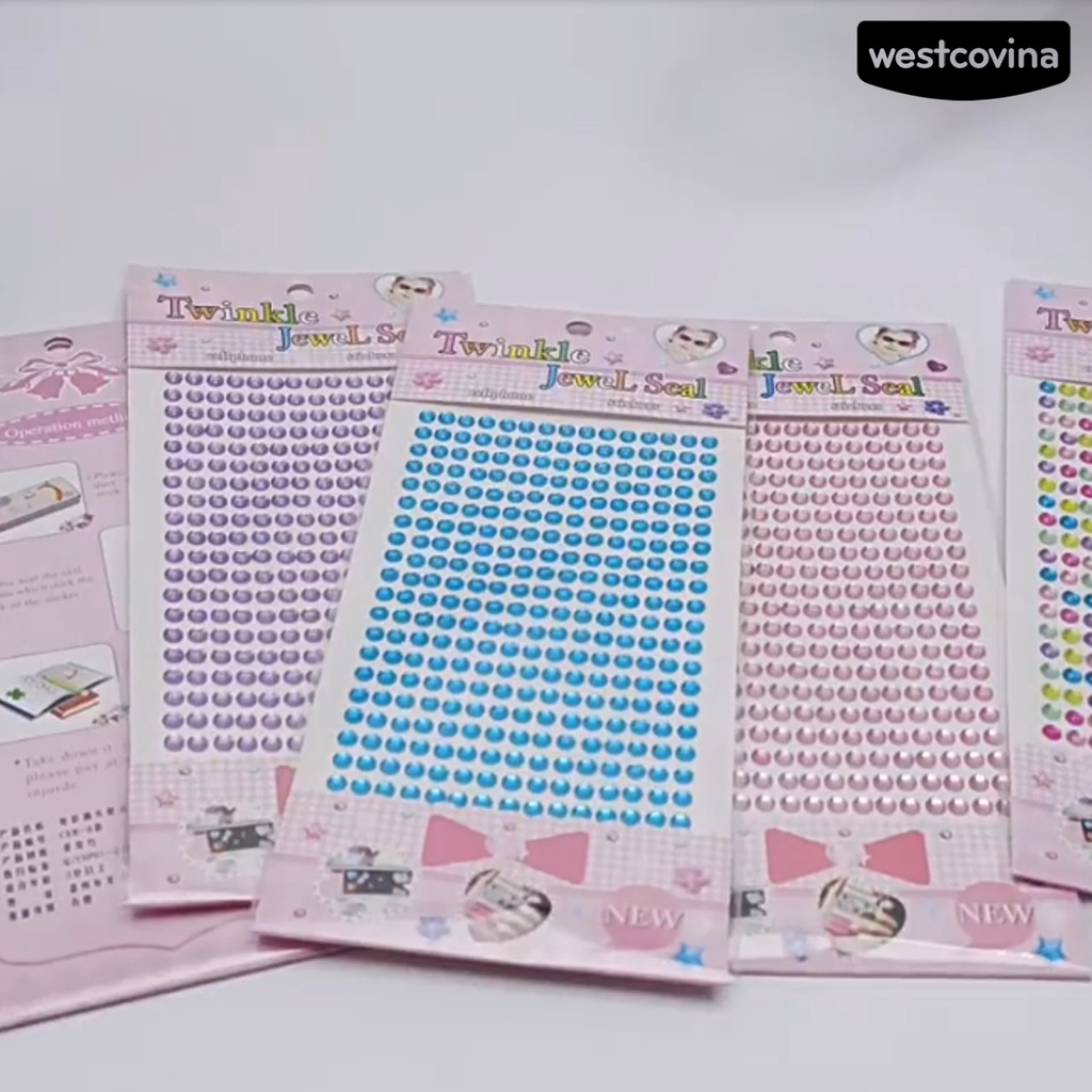 [COD]♪Bộ 2 Miếng Dán Đính Đá 5mm Trang Trí Sổ Tay DIY