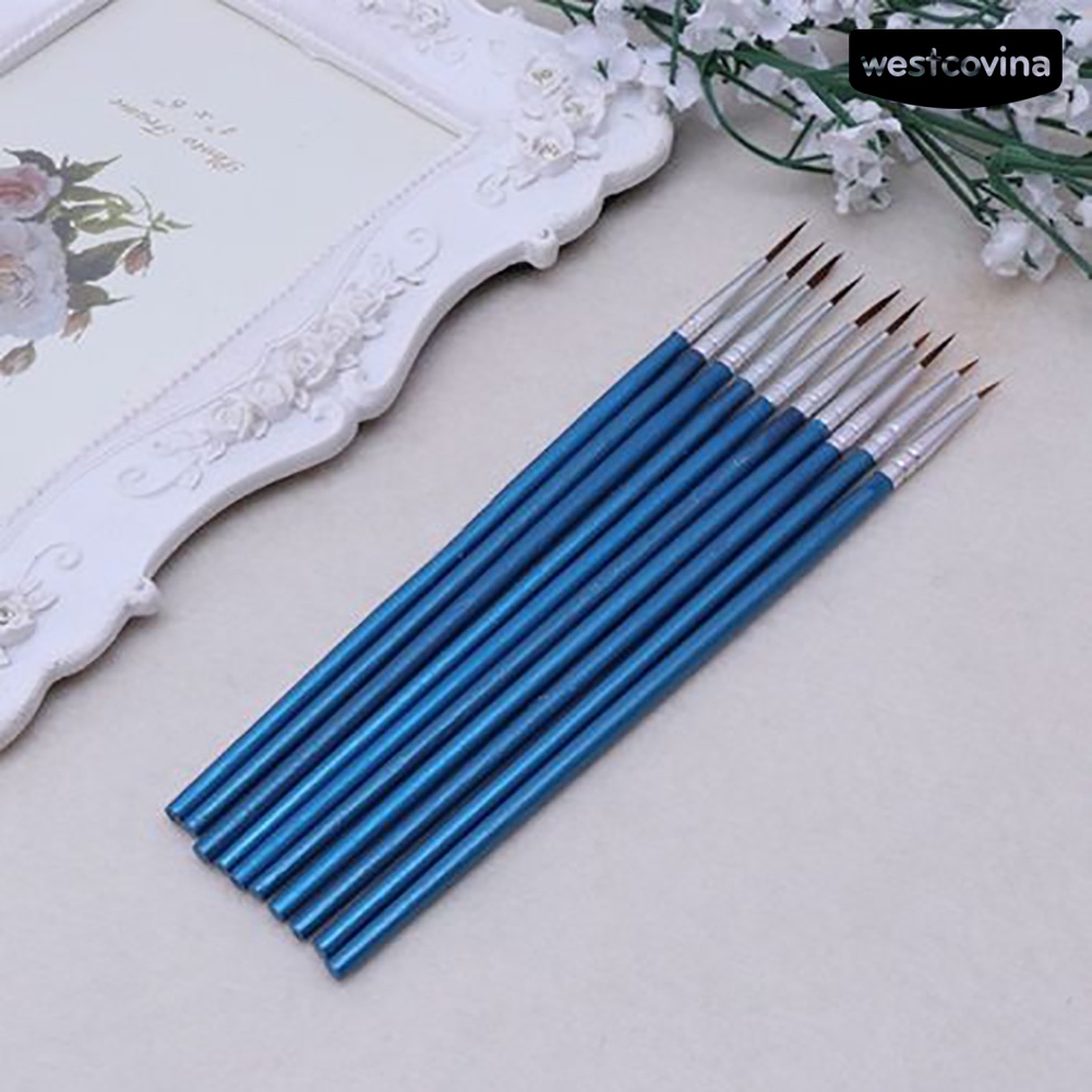 [COD]♪Set 10 Cọ Vẽ Màu Nước Chuyên Nghiệp