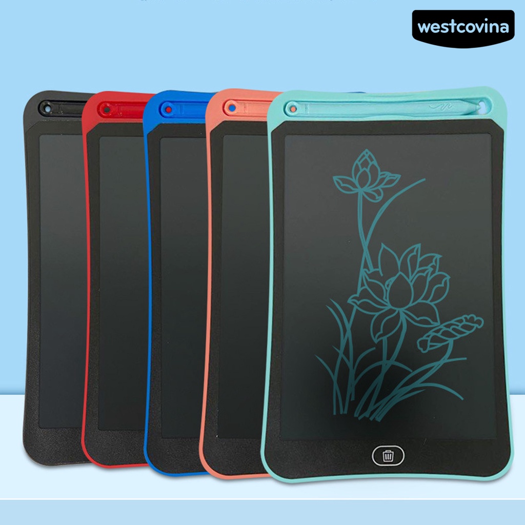 [COD]♪1 Bộ Bảng Viết Màn Hình LCD 4.4Inch / 6.5Inch / 8.5Inch Bằng Nhựa Chống Thấm Nước Đa Năng