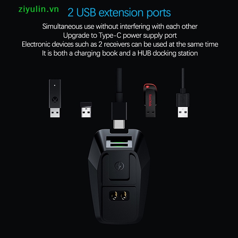 Đế Sạc Không Dây ziyulin Cho Chuột Logitech G502 G703 G903 G Pro X GPW