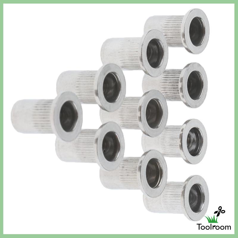 Set 10 Đai Ốc Đinh Tán Bằng Thép Không Gỉ M4 Tiện Dụng