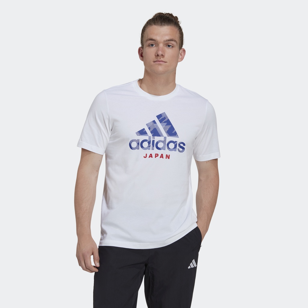 Adidas Bóng đá Áo Thun Graphic Nhật Bản Nam trắng HG4196