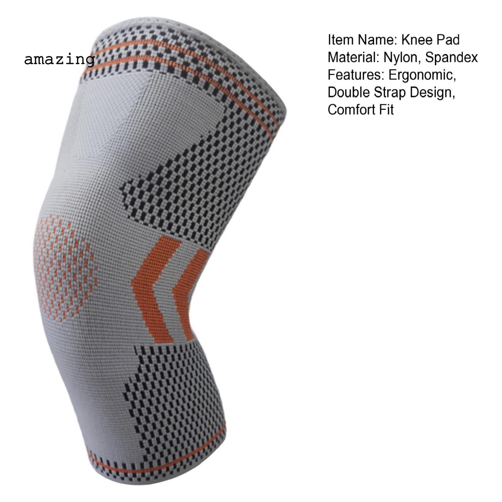 1 Băng Quấn Bảo Vệ Đầu Gối Bằng Vải Dệt Kim Co Giãn Thoáng Khí Hỗ Trợ Chơi Thể Thao