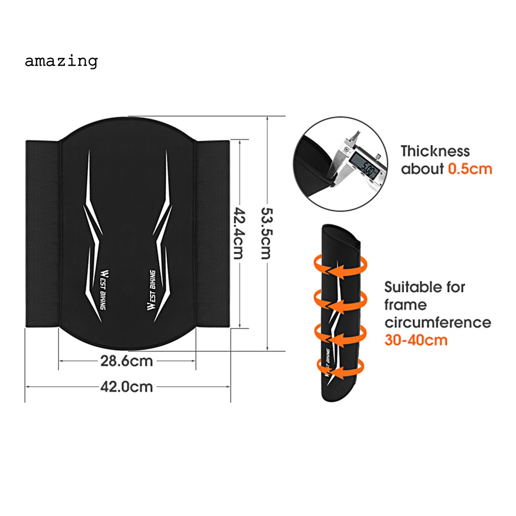 Vỏ Bảo Vệ Khung Pin E-Bike Chống Trầy Xước Có Thể Giặt Sạch Dành Cho Xe Đạp