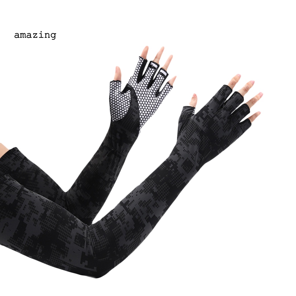 1 Cặp Găng Cánh Tay Chống Nắng / Chống Mòn Một Kích Thước Dùng Lái Xe