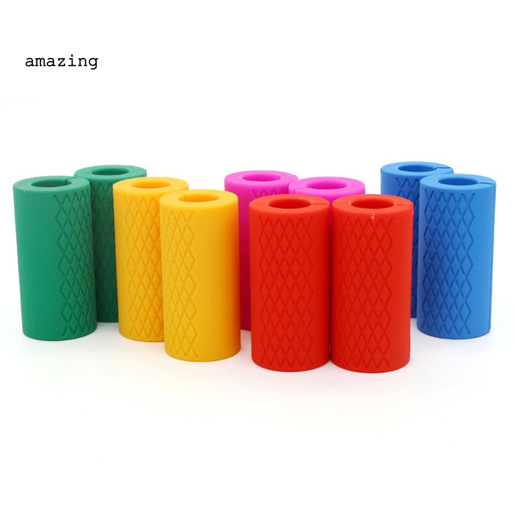 1 Cặp Đai Quấn Tạ Bằng Silicone Dày Dặn Tiện Dụng Cho Người Tập Gym