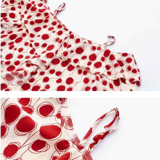 Áo Chiffon Nữ Trễ Vai Tay Lửng Thời Trang