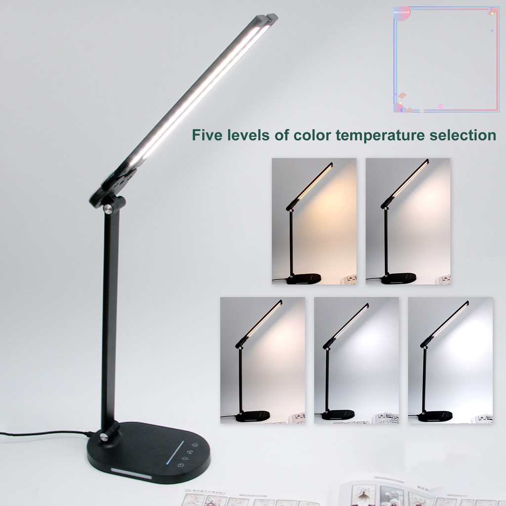 [DDJ] Đèn LED Để Bàn Hai Đầu Điều Chỉnh Được Độ Sáng Cao Có Thể Gập Lại Không Cần Khoan Lỗ Có Thể Gập Lại Dành Cho Văn Phòng