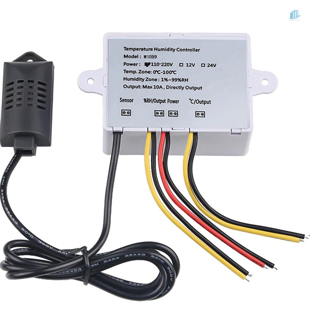 Bộ Điều Khiển Nhiệt Độ Và Độ Ẩm Kỹ Thuật Số W1099 AC110-220V Cho Tủ Lạnh
