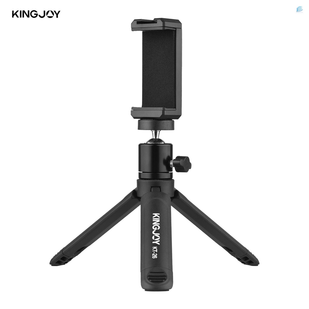Giá Đỡ Ba Chân Mini Có Thể Xoay Được Kèm Ốc Vít 1 / 4 Inch Cho Điện Thoại Thông Minh / Máy Ảnh / Video / Youtube KINGJOY KT-26