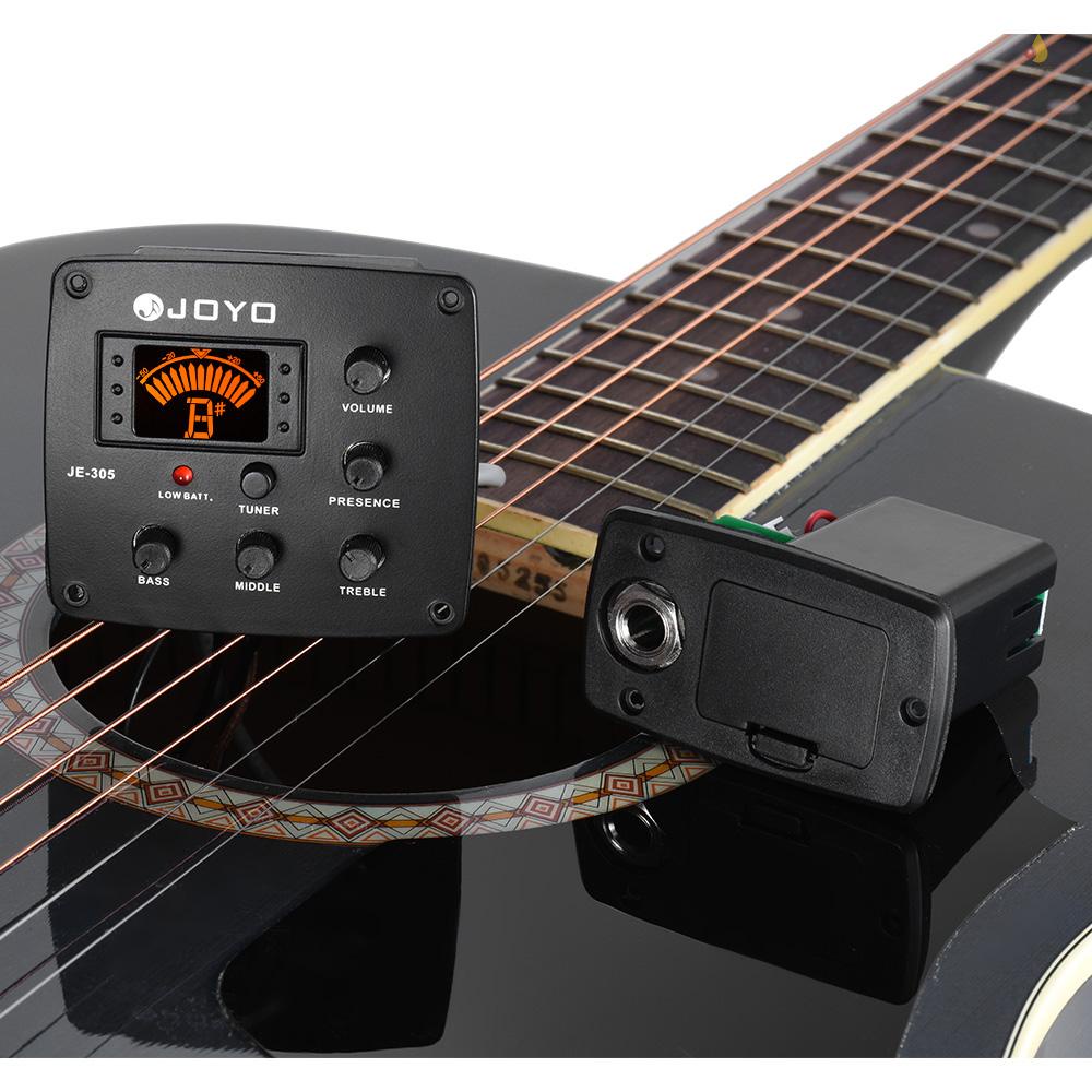 Hệ Thống Điều Chỉnh EQ JOYO JE-305 4 Băng Tần Với Màn Hình LCD Cho Đàn Guitar Acoustic
