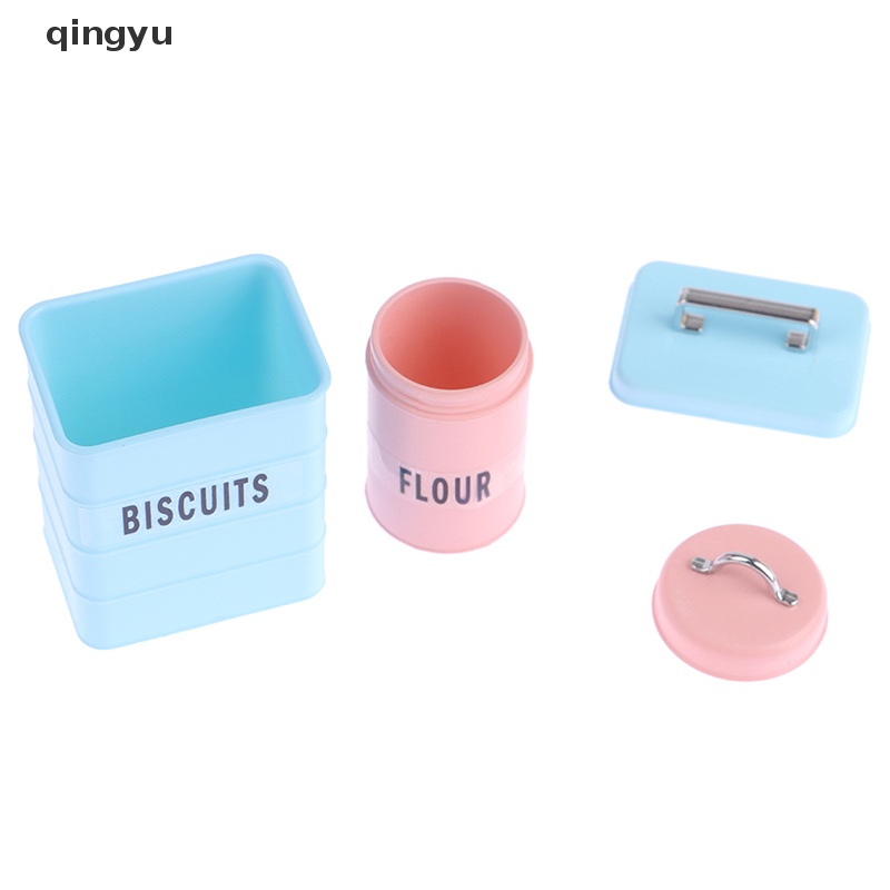 Bộ 3 Hũ Đựng Bánh Mì Tỉ Lệ 1 / 6 Trang Trí Nhà Búp Bê