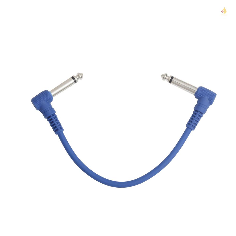 Bộ 6 Dây Cáp Phơ Đàn Guitar Nhiều Màu Dài 21cm Góc Phải 1 / 4 Inch