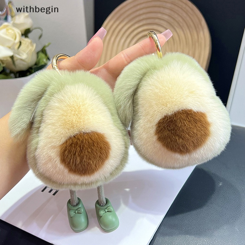 Móc Khóa Hình Quả Bơ Nhồi Bông Dễ Thương