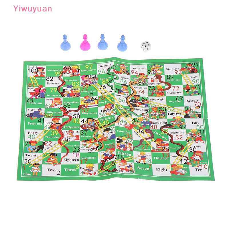 Bộ Trò Chơi Rắn Leo Thang Bằng Nhựa Cho Bé Mới