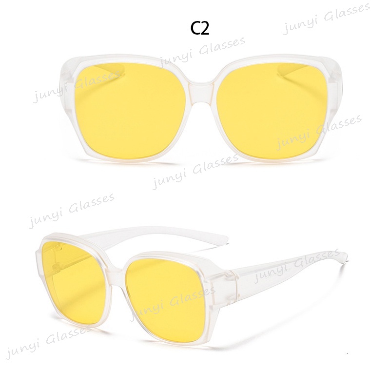 Kính Mát Phân Cực Chống Tia UV400 Tròng To Chống Lóa 2 Trong 1 Thích Hợp Đi Câu Cá Ban Đêm Cho Nam Và Nữ