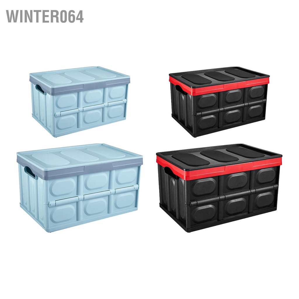 Winter064 Hộp đựng cốp xe ô tô có thể gập lại nhựa ABS dung lượng lớn cho nhà để tại