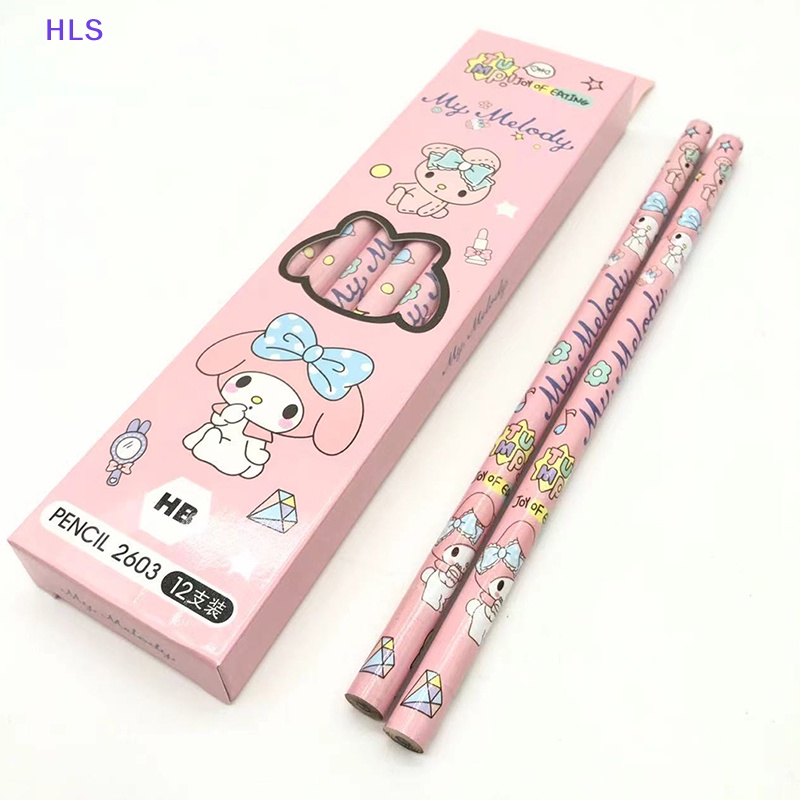 SANRIO Hộp Bút Chì In Họa Tiết Hoạt Hình My Melody Kuromi Dễ Thương
