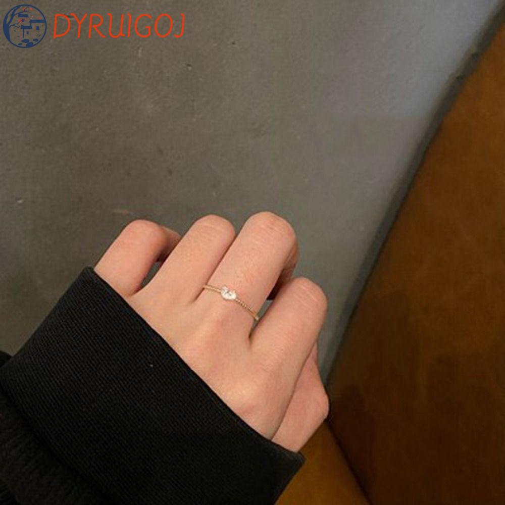 Nhẫn Hở Hình Bướm Tinh Xảo Có Thể Điều Chỉnh Cho Nữ|Nhẫn Hợp Kim Phong Cách Hàn Quốc