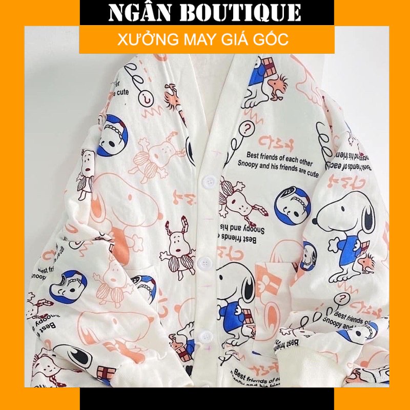 Áo Cardigan Snoopy/Bembo Hoạt Hình Siêu Xinh♥️Unisex Nam nữ (Hình +Video thật 100%) - Ngân Boutiques