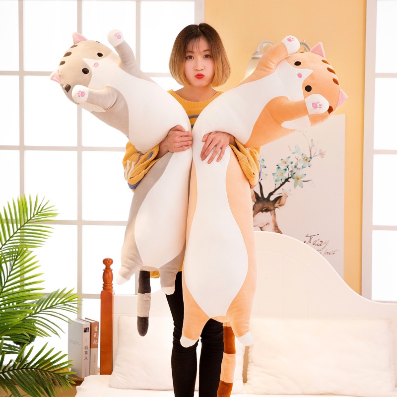 Gối Ôm Hình Chú Mèo Nhồi Bông Dễ Thương
