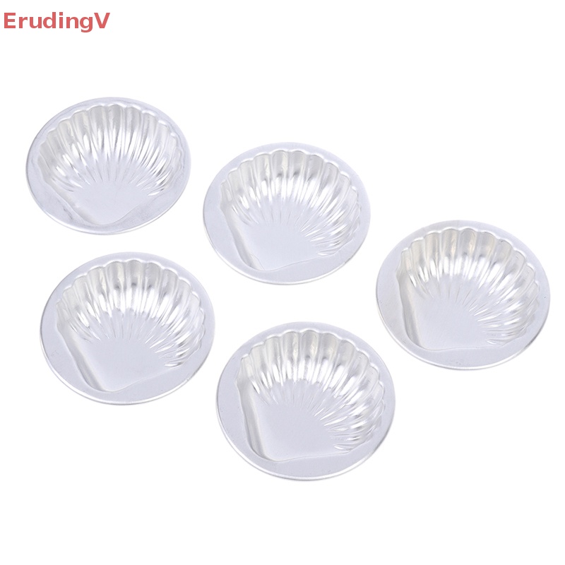 Bộ 5 Khuôn Làm Bánh Handmade Bằng Hợp Kim Nhôm Hình Vỏ Sò