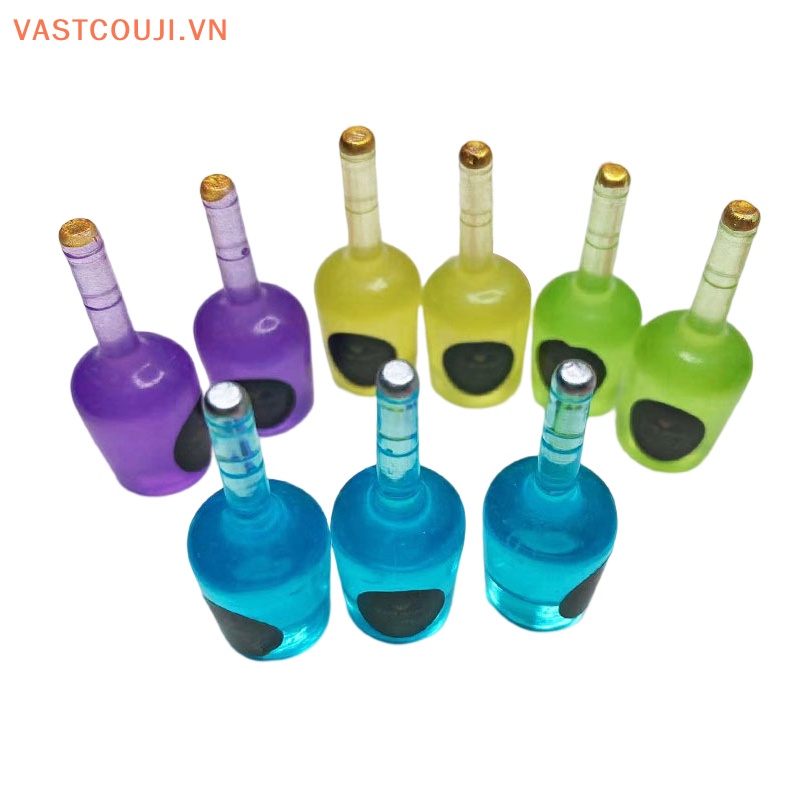 Bộ 5 Bình Nước Phát Quang Mini Bằng Nhựa Resin Hình Hoạt Hình Dễ Thương Trang Trí Đồ Thủ Công DIY