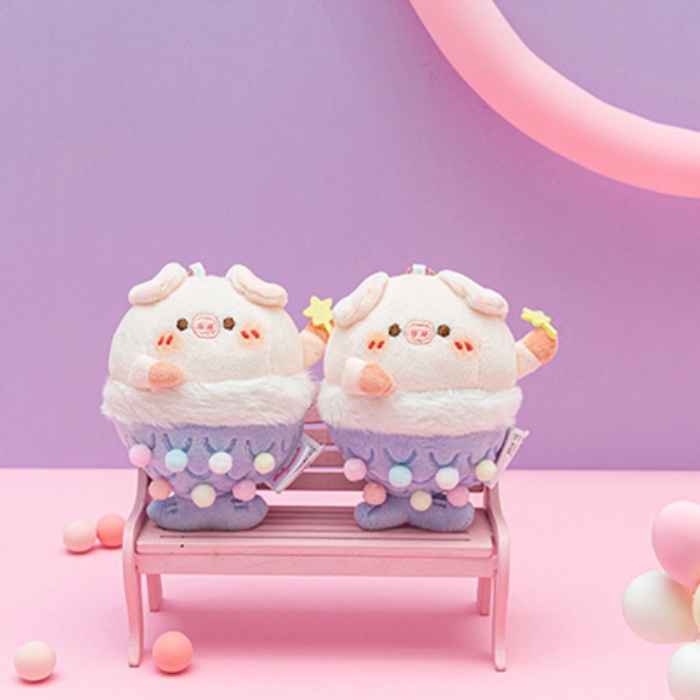 Móc Khóa Hình Heo Nhồi Bông Đáng Yêu